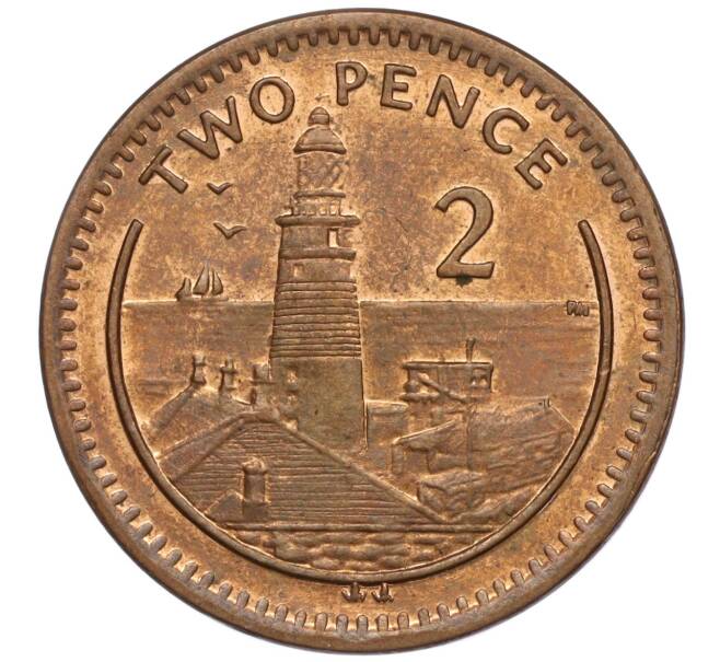 Монета 2 пенса 2001 года Гибралтар (Артикул: M2-64707) — Фото №1