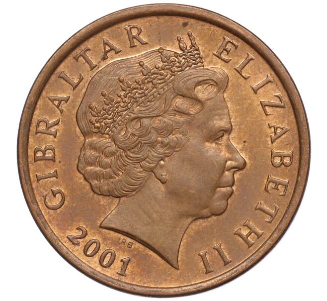 Монета 2 пенса 2001 года Гибралтар (Артикул: M2-64708) — Фото №2
