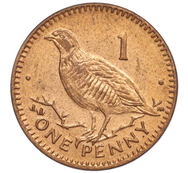 Монета 1 пенни 2001 года Гибралтар (Артикул M2-64718)