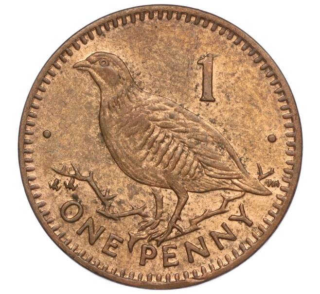 Монета 1 пенни 2001 года Гибралтар (Артикул M2-64725)