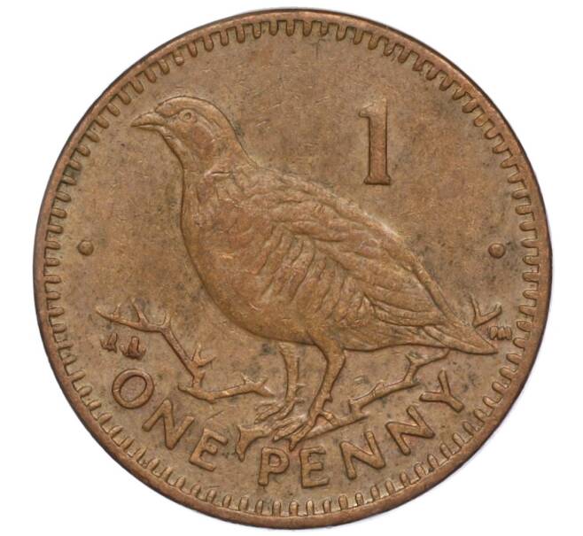 Монета 1 пенни 2002 года Гибралтар (Артикул M2-64739)