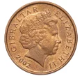 Монета 1 пенни 2002 года Гибралтар (Артикул M2-64741)