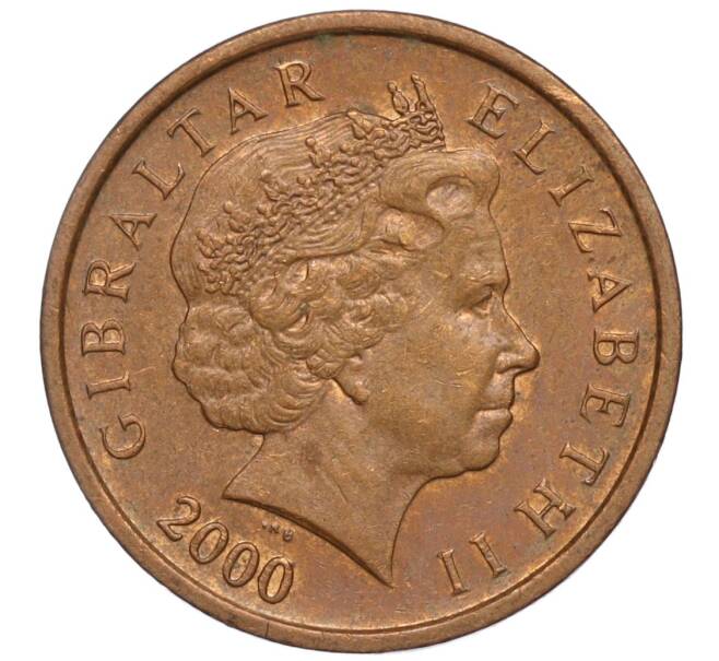 Монета 1 пенни 2000 года Гибралтар (Артикул M2-64745)