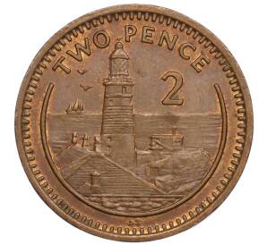 2 пенса 1990 года Гибралтар — Фото №1