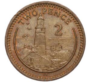 2 пенса 1990 года Гибралтар — Фото №1