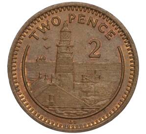 2 пенса 1990 года Гибралтар — Фото №1