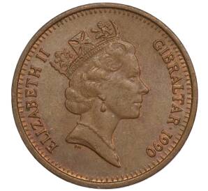 2 пенса 1990 года Гибралтар — Фото №2