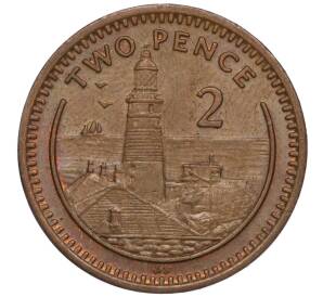 2 пенса 1990 года Гибралтар — Фото №1