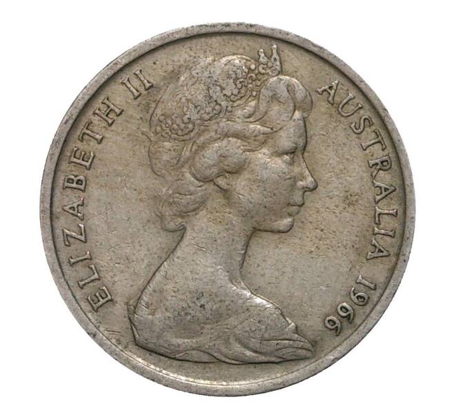 Монета 10 центов 1966 года (Артикул: M2-10047) — Фото №1