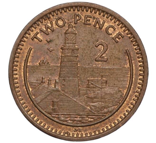Монета 2 пенса 1990 года Гибралтар (Артикул: M2-64781) — Фото №1