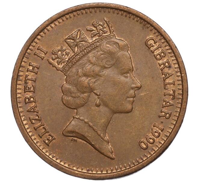 Монета 2 пенса 1990 года Гибралтар (Артикул: M2-64781) — Фото №2