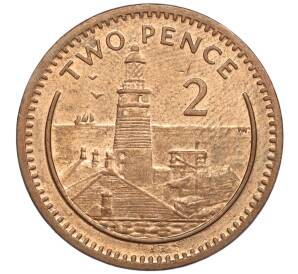 2 пенса 1999 года Гибралтар — Фото №1