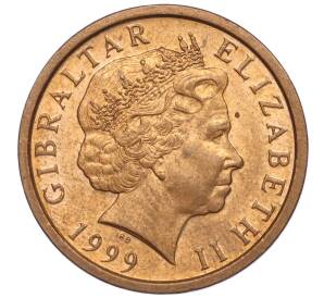 2 пенса 1999 года Гибралтар — Фото №2