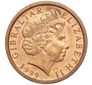 2 пенса 1999 года Гибралтар — Фото №2