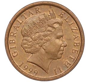 2 пенса 1999 года Гибралтар — Фото №2