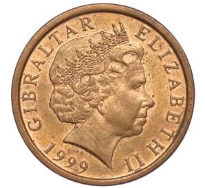 2 пенса 1999 года Гибралтар — Фото №2
