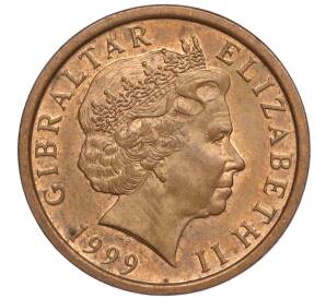 2 пенса 1999 года Гибралтар — Фото №2