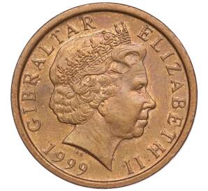 2 пенса 1999 года Гибралтар — Фото №2