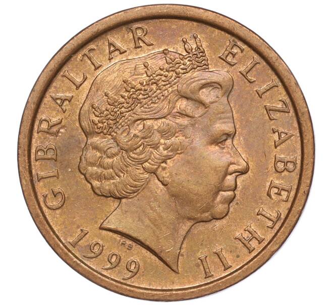 Монета 2 пенса 1999 года Гибралтар (Артикул: M2-64799) — Фото №2
