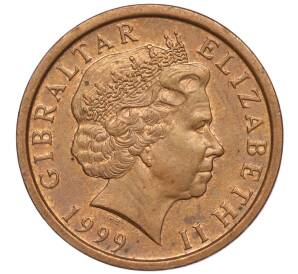 2 пенса 1999 года Гибралтар — Фото №2