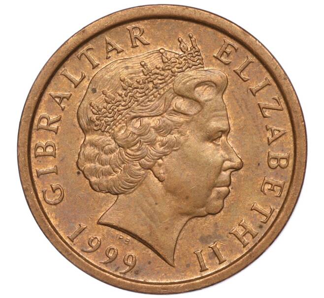Монета 2 пенса 1999 года Гибралтар (Артикул: M2-64800) — Фото №2