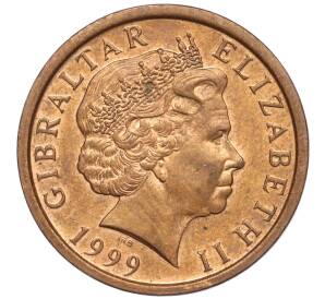 2 пенса 1999 года Гибралтар — Фото №2