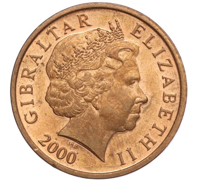 Монета 2 пенса 2000 года Гибралтар (Артикул M2-64843)