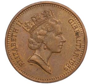 2 пенса 1989 года Гибралтар — Фото №2