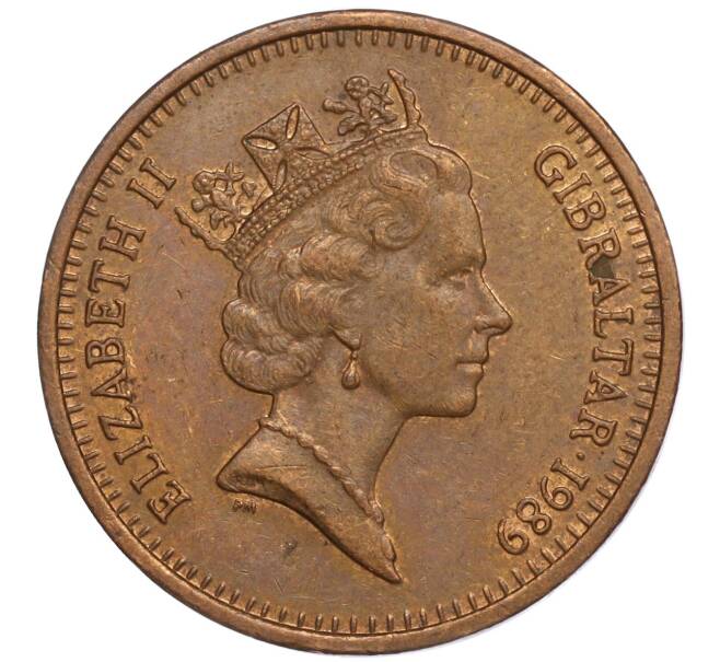 Монета 2 пенса 1989 года Гибралтар (Артикул: M2-64885) — Фото №2