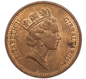 2 пенса 1989 года Гибралтар — Фото №2