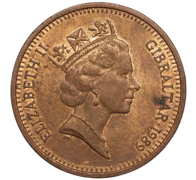 Монета 2 пенса 1989 года Гибралтар (Артикул: M2-64887) — Фото №2