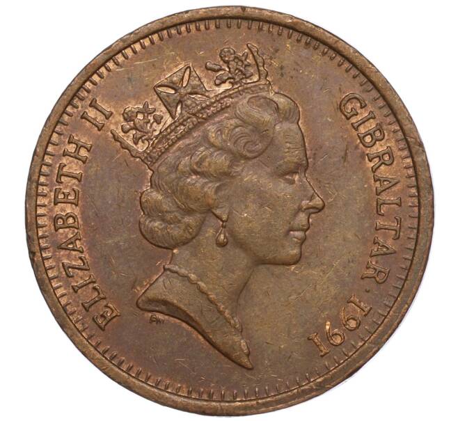Монета 2 пенса 1991 года Гибралтар (Артикул: M2-64896) — Фото №2