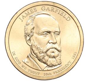 1 доллар 2011 года P США «20-й президент США Джеймс Гарфилд»