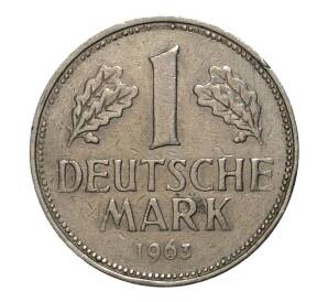 1 марка 1963 года J Западная Германия (ФРГ) — Фото №1