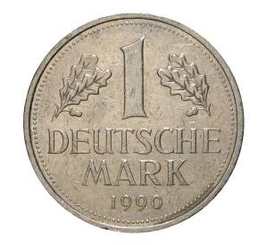 1 марка 1990 года J Западная Германия (ФРГ) — Фото №1