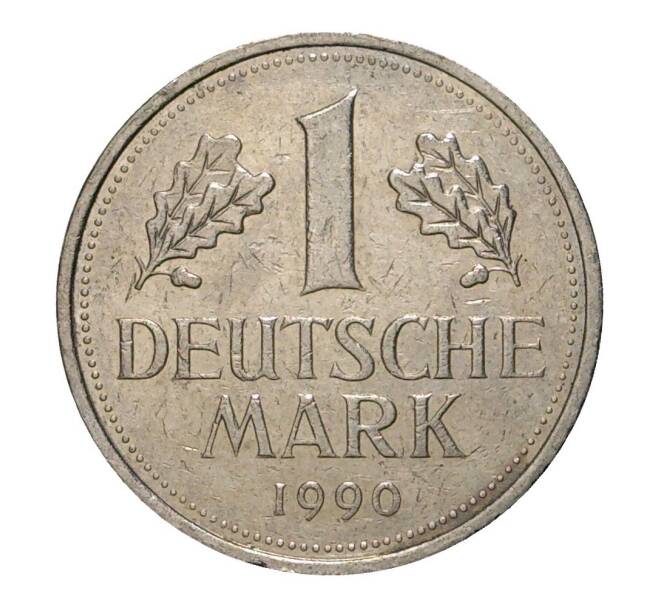 Монета 1 марка 1990 года J Западная Германия (ФРГ) (Артикул: M2-10059) — Фото №1