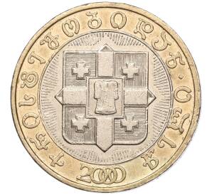 10 лари 2000 года Грузия «2000 лет с Рождества Христова» — Фото №1