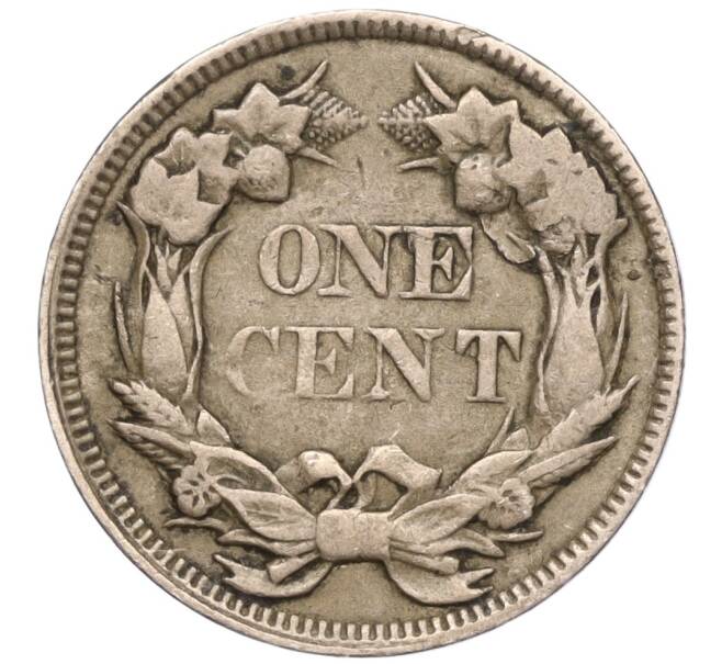 Монета 1 цент 1857 года США (Артикул M2-65021)