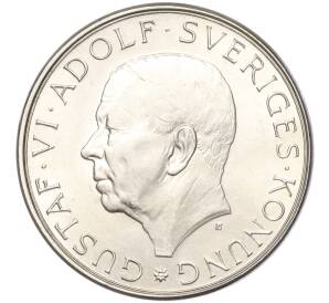 10 крон 1972 года Швеция «90 лет со дня рождения Густава VI Адольфа» — Фото №2