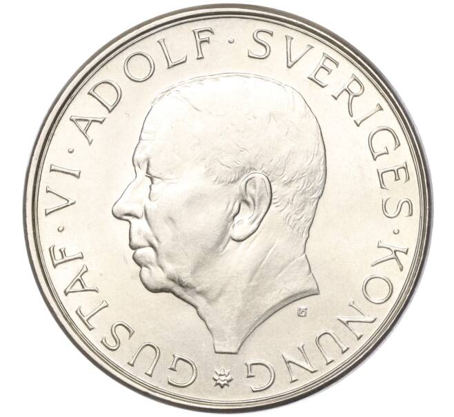 Монета 10 крон 1972 года Швеция «90 лет со дня рождения Густава VI Адольфа» (Артикул: M2-65022) — Фото №2