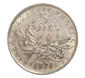 5 франков 1971 года — Фото №1
