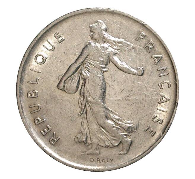 Монета 5 франков 1971 года (Артикул: M2-10072) — Фото №2