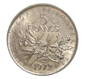 5 франков 1972 года — Фото №1
