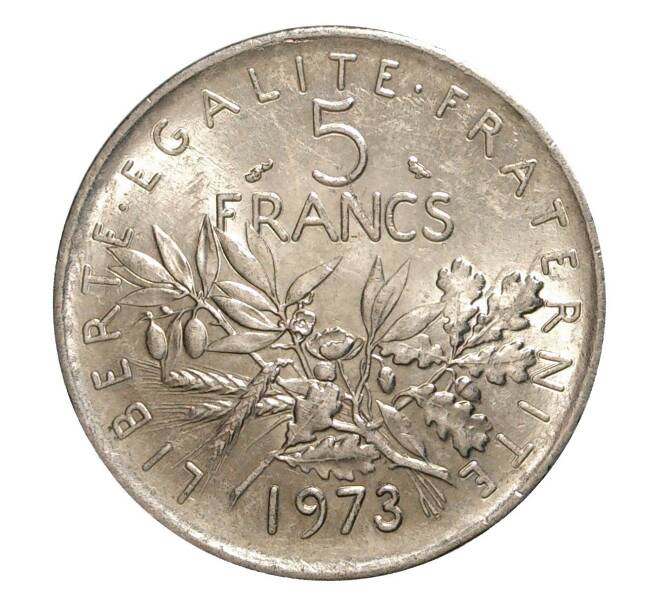 Монета 5 франков 1973 года (Артикул: M2-10074) — Фото №1