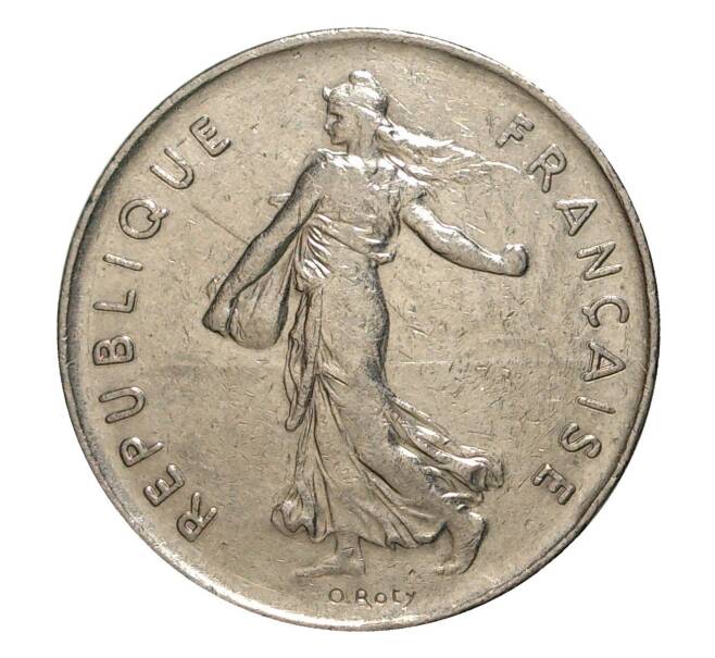 Монета 5 франков 1974 года (Артикул: M2-10075) — Фото №2