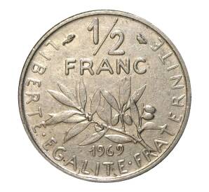 1/2 франка 1969 года — Фото №1