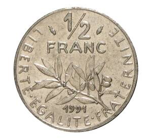 1/2 франка 1991 года — Фото №1