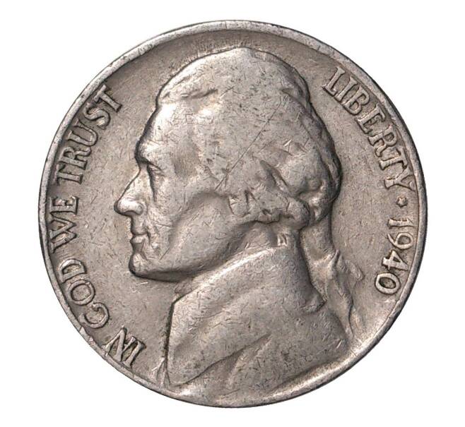 Монета 5 центов 1940 года (Артикул: M2-10109) — Фото №1