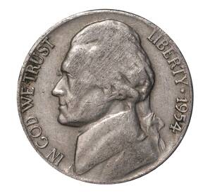 5 центов 1954 года — Фото №1