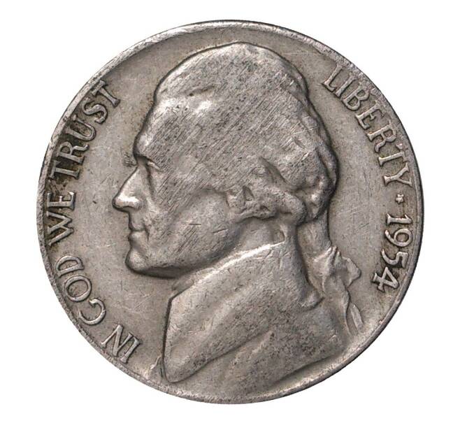 Монета 5 центов 1954 года (Артикул: M2-10111) — Фото №1